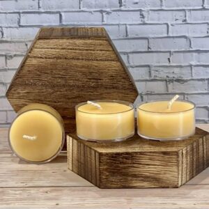 tea lights in plastic cups