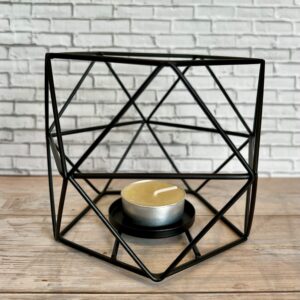 black metal candle holder (lg)