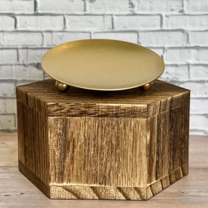 candle plate small (approx. 2.6 inches wide)