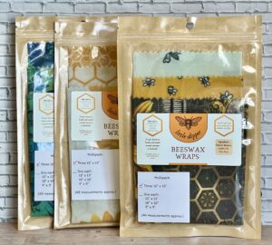 beeswax wraps 10" x 10" (3 pack)