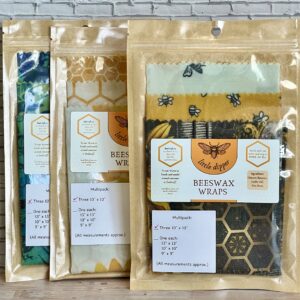 beeswax wraps 10" x 10" (3 pack)