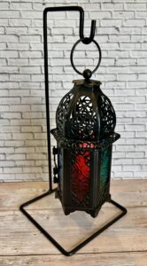 stained glass lantern (black or white)