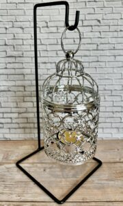 garden lantern tea light holder (black med)