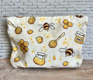 bees and honey bag
