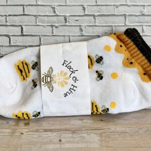 honey hive ankle socks