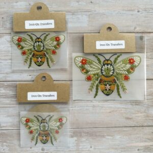 iron on transfers embroidered bee