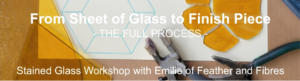 Stained Glass Workshop with Emilie cost $150 plus tax. there are no refunds or credits offered for this workshop, but you are welcome to transfer your spot to a friend with notice. 3